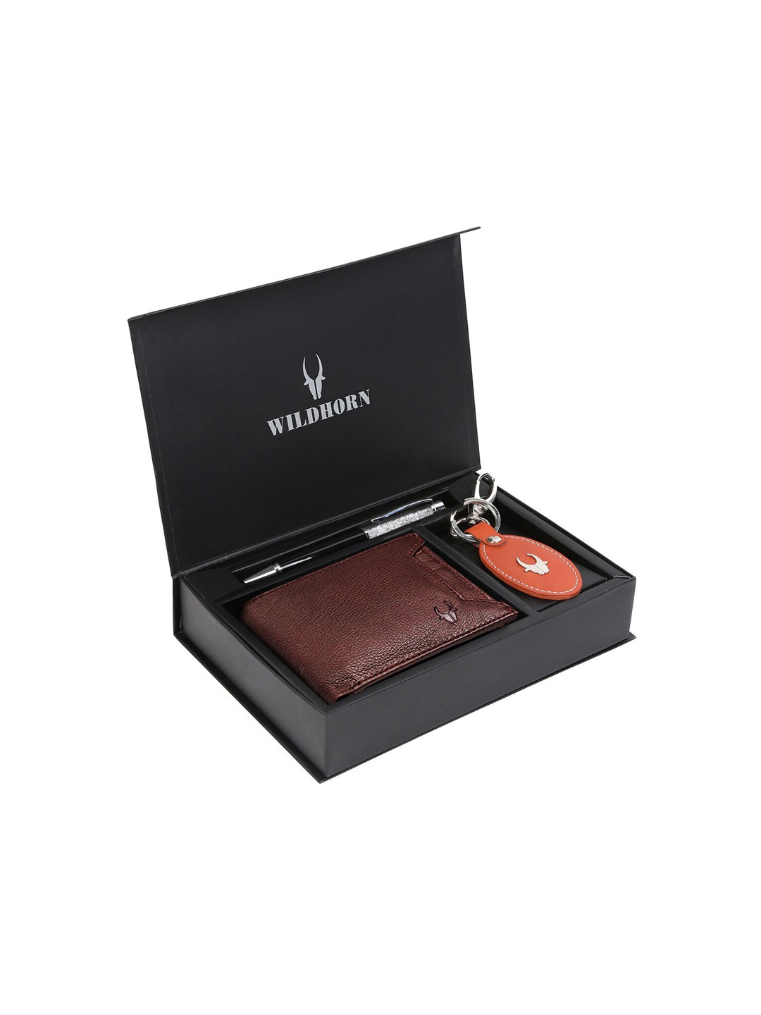 WildHorn Men Brown & Orange RFID Protected Genuine Leather Wallet & Pen Accessory Gift Set
WildHorn Men Brown & Orange RFID Protected Genuine Leather Wallet & Pen Accessory Gift Set