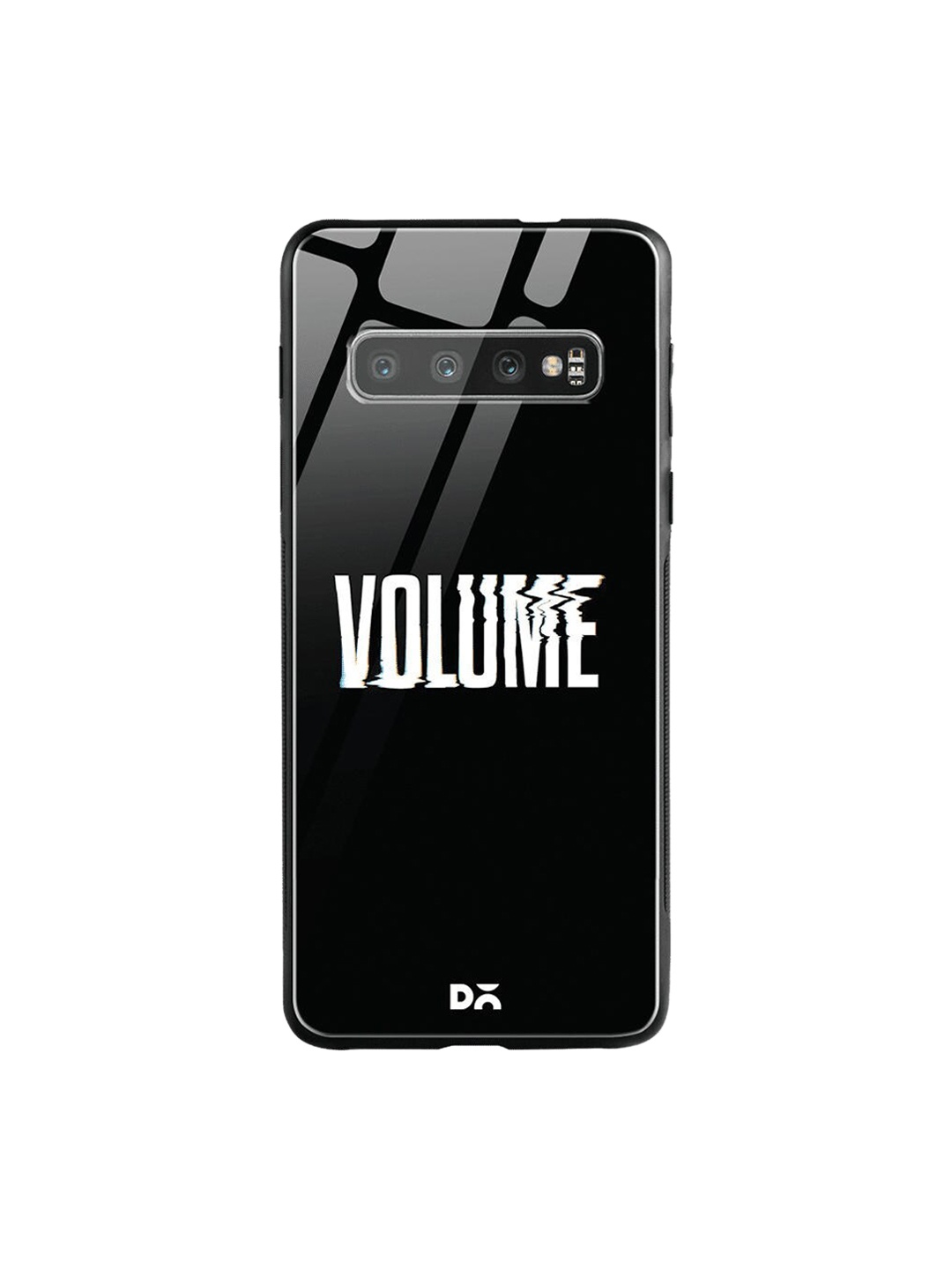 DailyObjects Black & White Max Volume Samsung Galaxy S10 Plus Shock Absorbent Glass Case