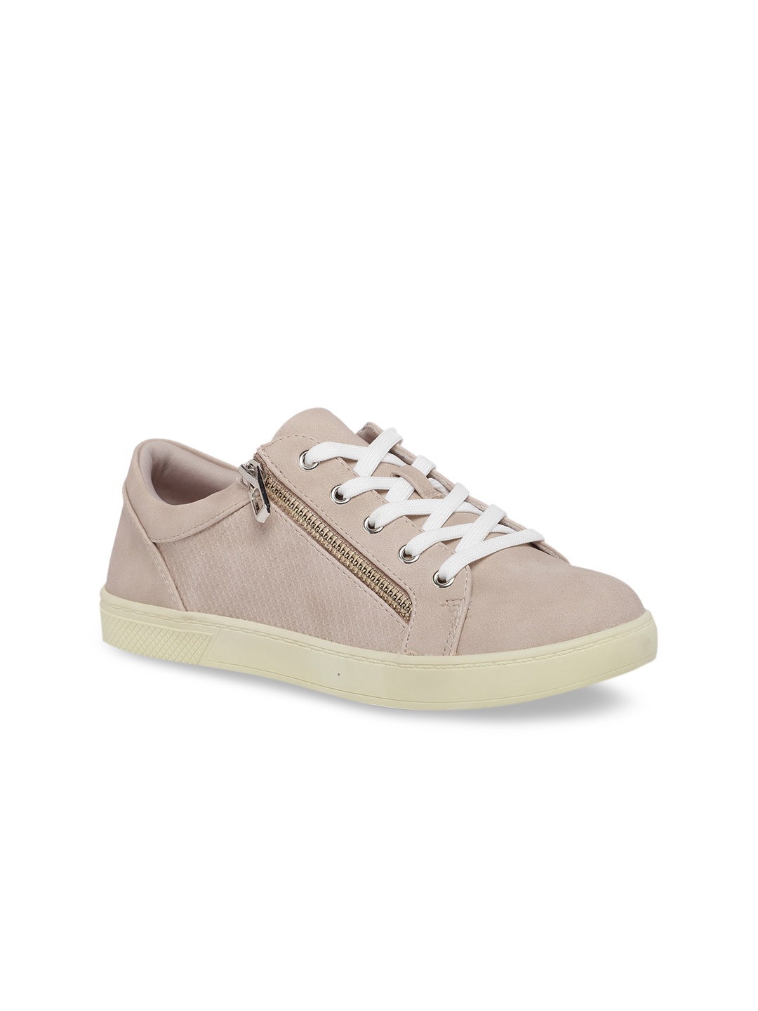 Call It Spring Women Nude-Coloured Solid Sneakers