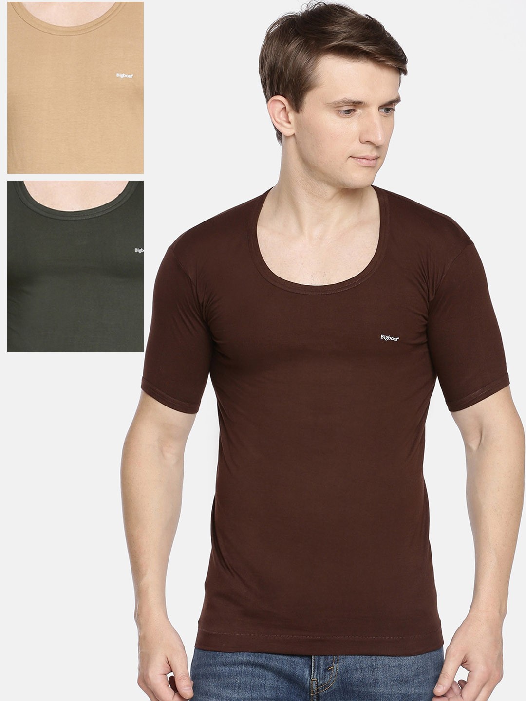 Dollar Bigboss Men Pack Of 3 Assorted Fine RN Innerwear Vests MDVE-02-COLOUR-PO3-C3-BB-FineRNS
Dollar Bigboss Men Pack Of 3 Assorted Fine RN Innerwear Vests MDVE-02-COLOUR-PO3-C3-BB-FineRNS