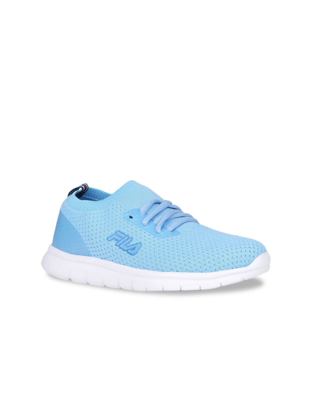 FILA Kids Blue Woven Design Slip-On Sneakers