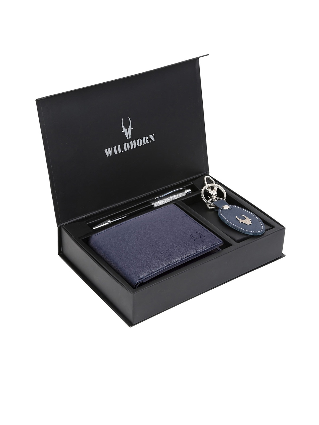 WildHorn Men Blue & Black RFID Protected Genuine High Quality Leather Accessory Gift Set
WildHorn Men Blue & Black RFID Protected Genuine High Quality Leather Accessory Gift Set