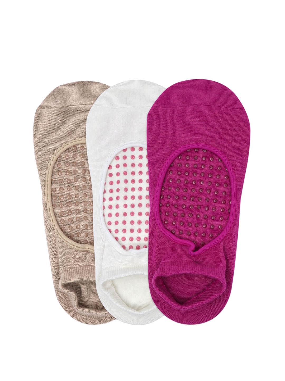 Balenzia Women Pack Of 3 Solid Anti-Bacterial Anti-Skid Ankle-Length Yoga Socks, White
Balenzia Women Pack Of 3 Solid Anti-Bacterial Anti-Skid Ankle-Length Yoga Socks, White