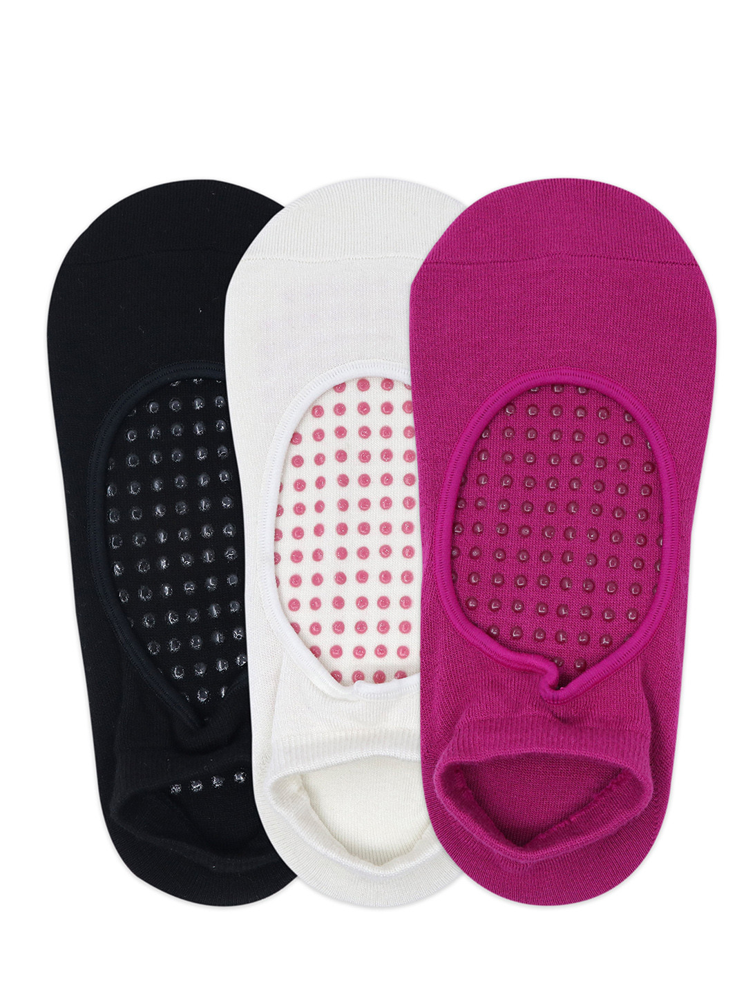Balenzia Women Pack Of 3 Solid Anti-Bacterial Anti-Skid Ankle-Length Yoga Socks, Black
Balenzia Women Pack Of 3 Solid Anti-Bacterial Anti-Skid Ankle-Length Yoga Socks, Black