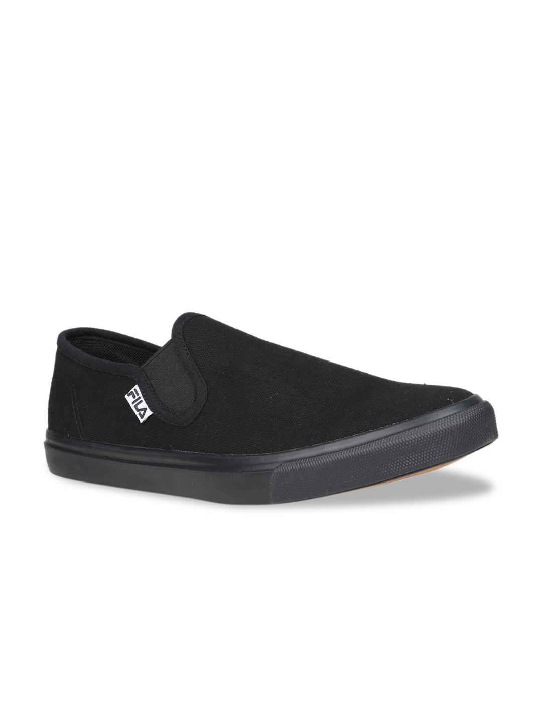FILA Unisex Black Slip-On Sneakers