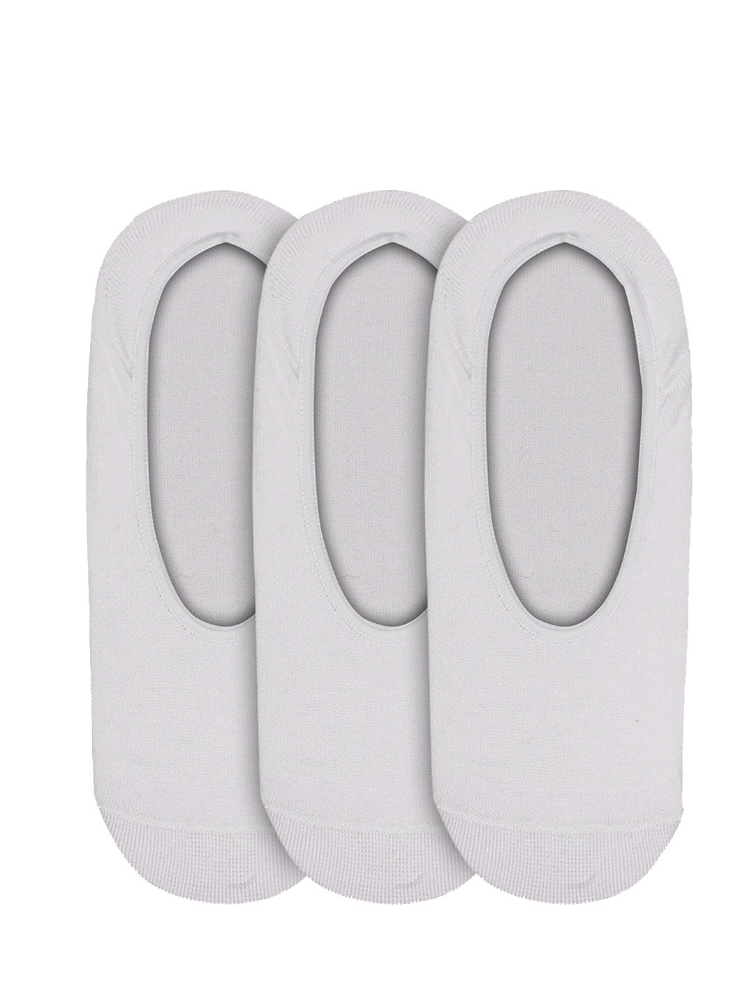 ROMEO ROSSI Men Pack of 3 White Solid Shoe Liners