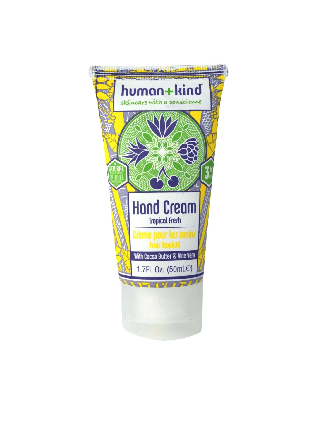 HumanKind Unisex Skincare Organic & Vegan 3-in-1 Tropical Fresh 3-in-1 Hand Cream - 50 ml, Yellow
HumanKind Unisex Skincare Organic & Vegan 3-in-1 Tropical Fresh 3-in-1 Hand Cream - 50 ml, Yellow