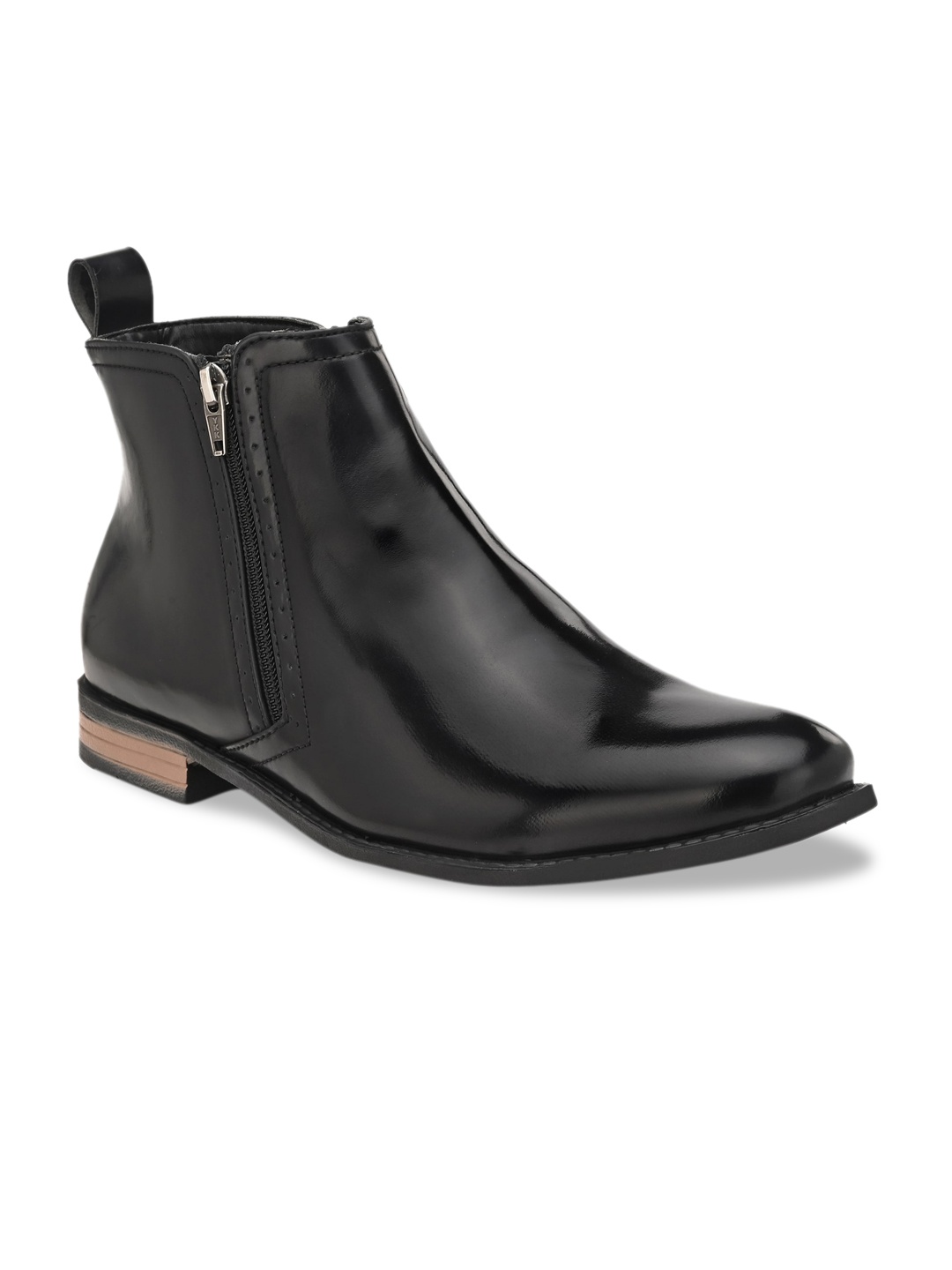 MENGLER Men Black Flat Boots