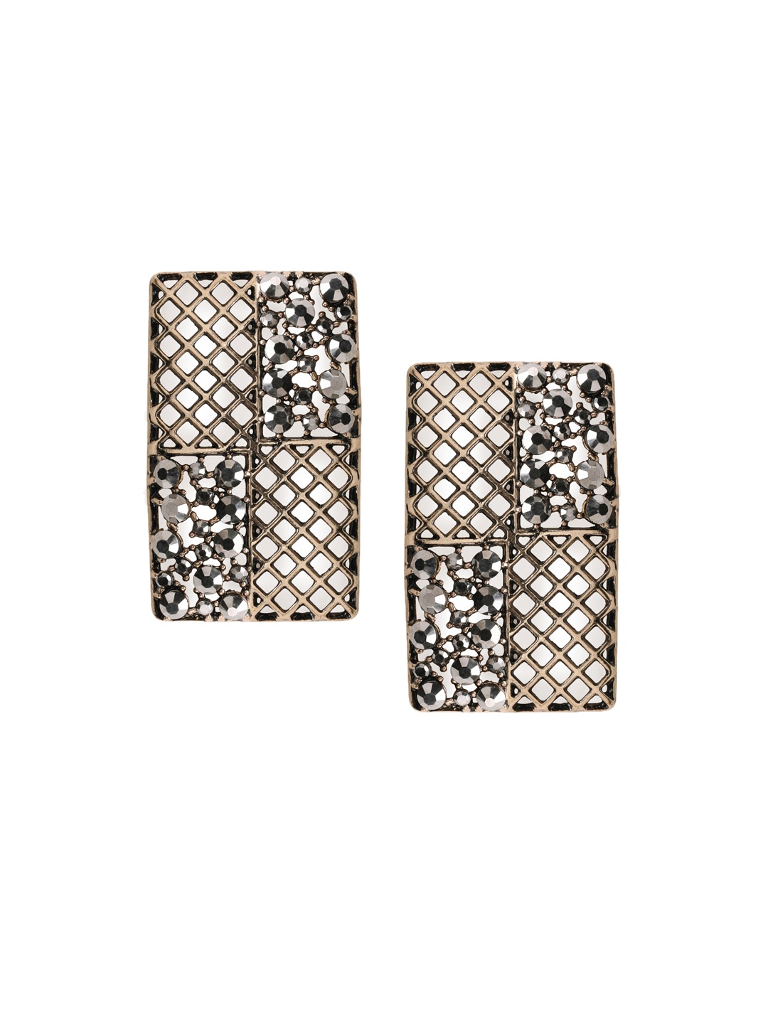 TOKYO TALKIES X rubans FASHION ACCESSORIES Gold-Toned & Grey Handcrafted Classic Studs
TOKYO TALKIES X rubans FASHION ACCESSORIES Gold-Toned & Grey Handcrafted Classic Studs
