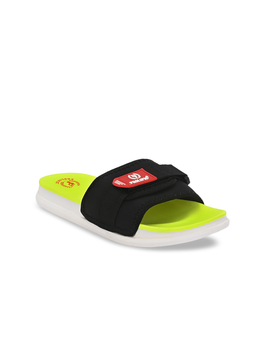 Prolific Men Black Solid Sliders