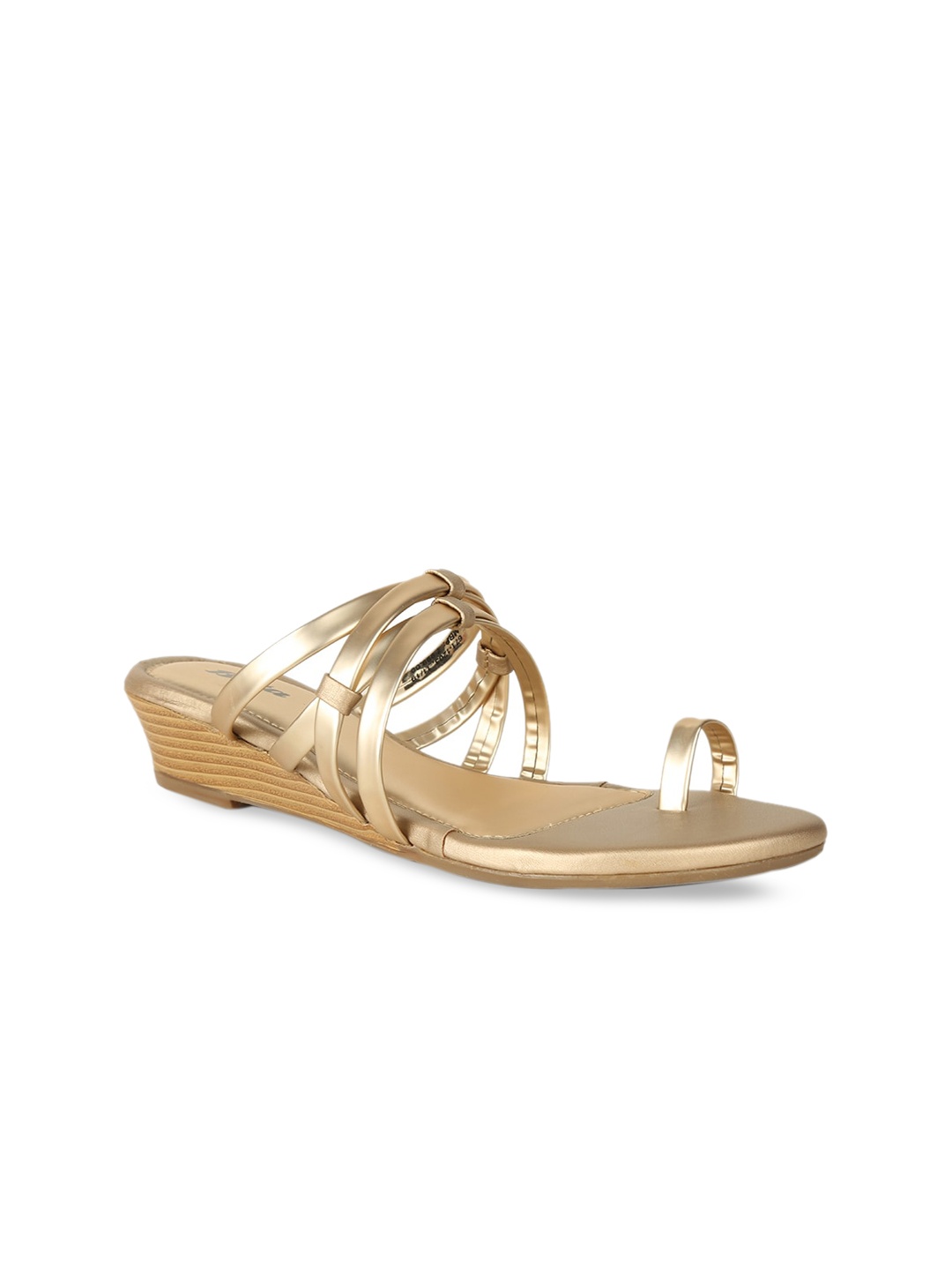 Bata Women Gold-Toned Solid Heels