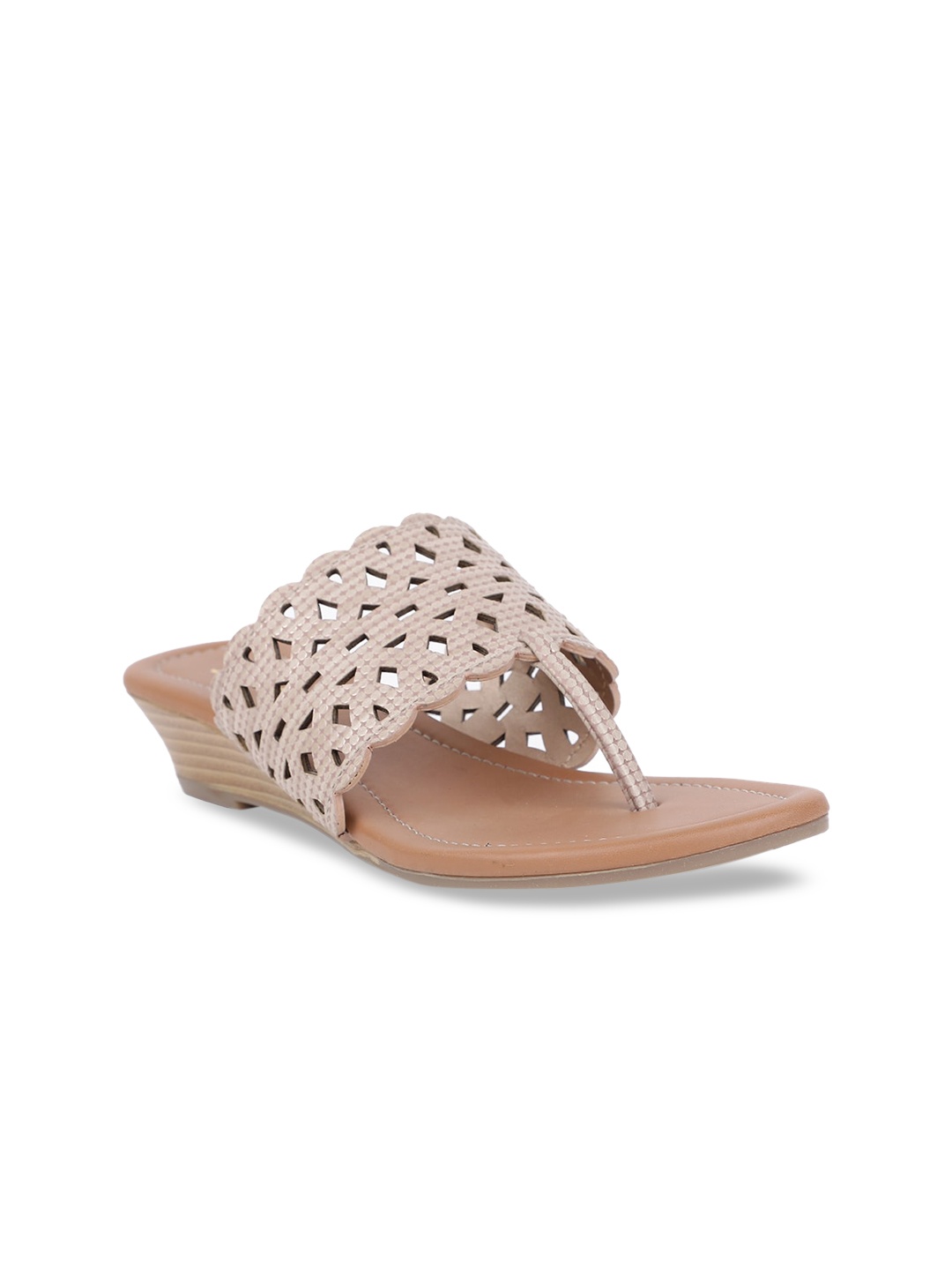 Bata Women Pink Solid Wedges