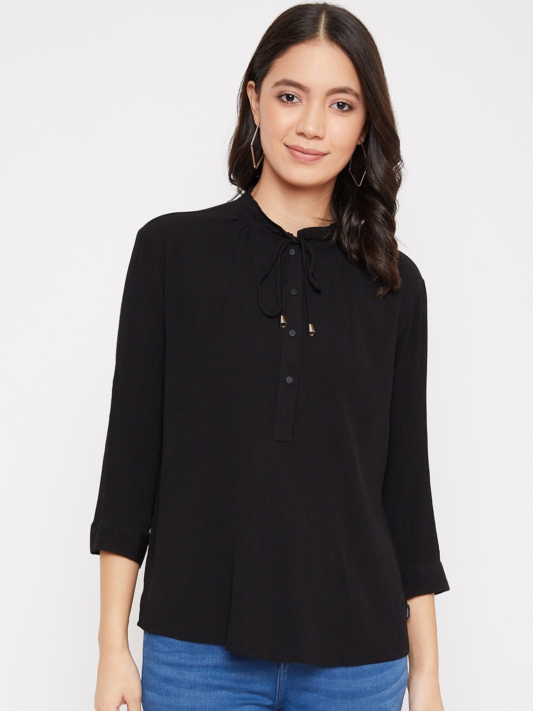 Crimsoune Club Women Black Solid Top