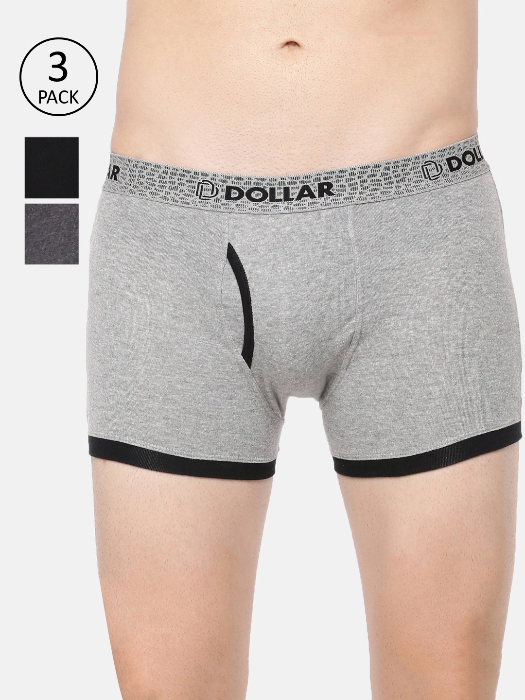 Dollar Bigboss Men Solid Pack of 3 Combed Cotton Contoured Pouch Support Trunk, Assorted
Dollar Bigboss Men Solid Pack of 3 Combed Cotton Contoured Pouch Support Trunk, Assorted