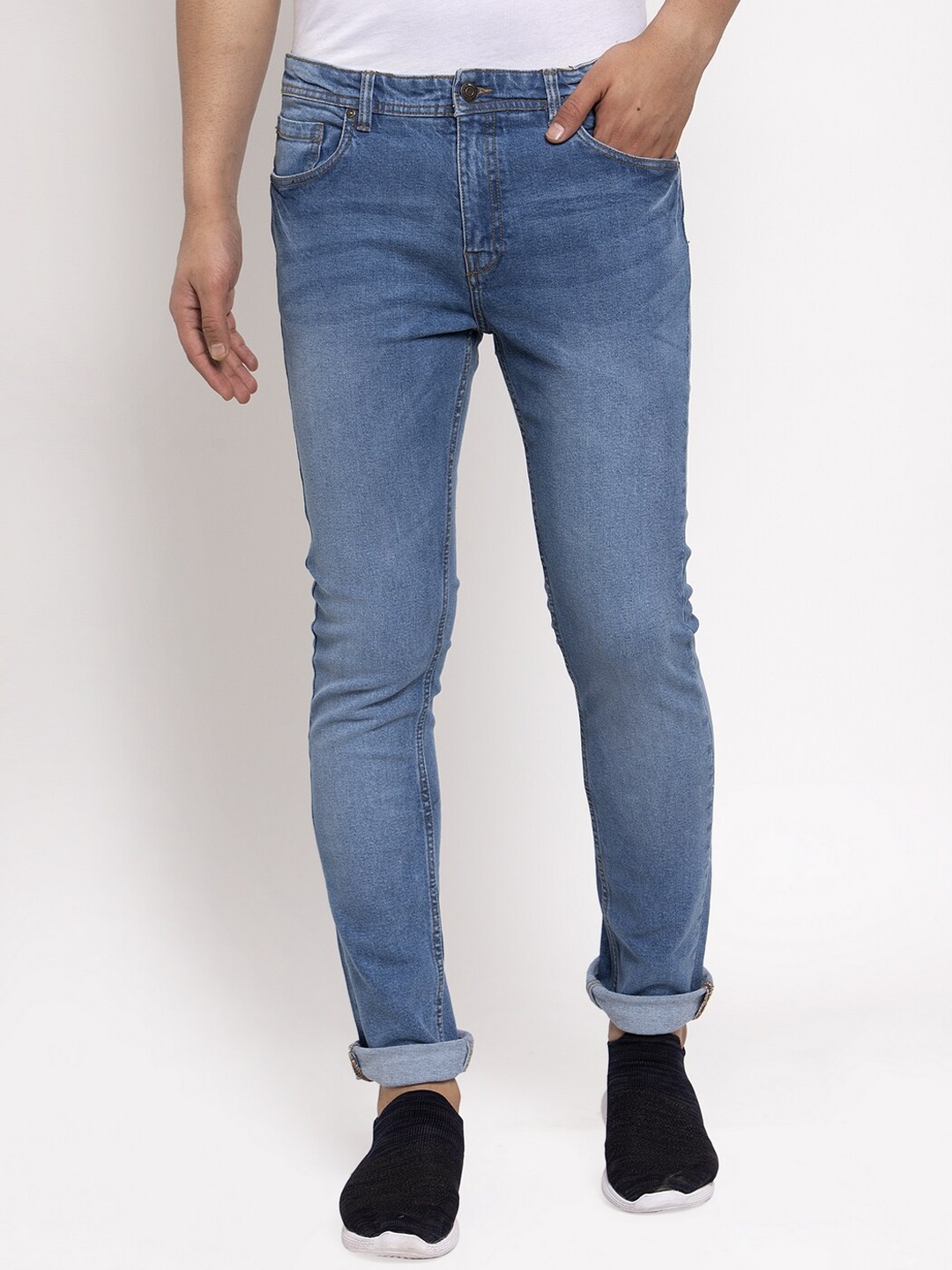 KLOTTHE Men Blue Regular Fit Jeans