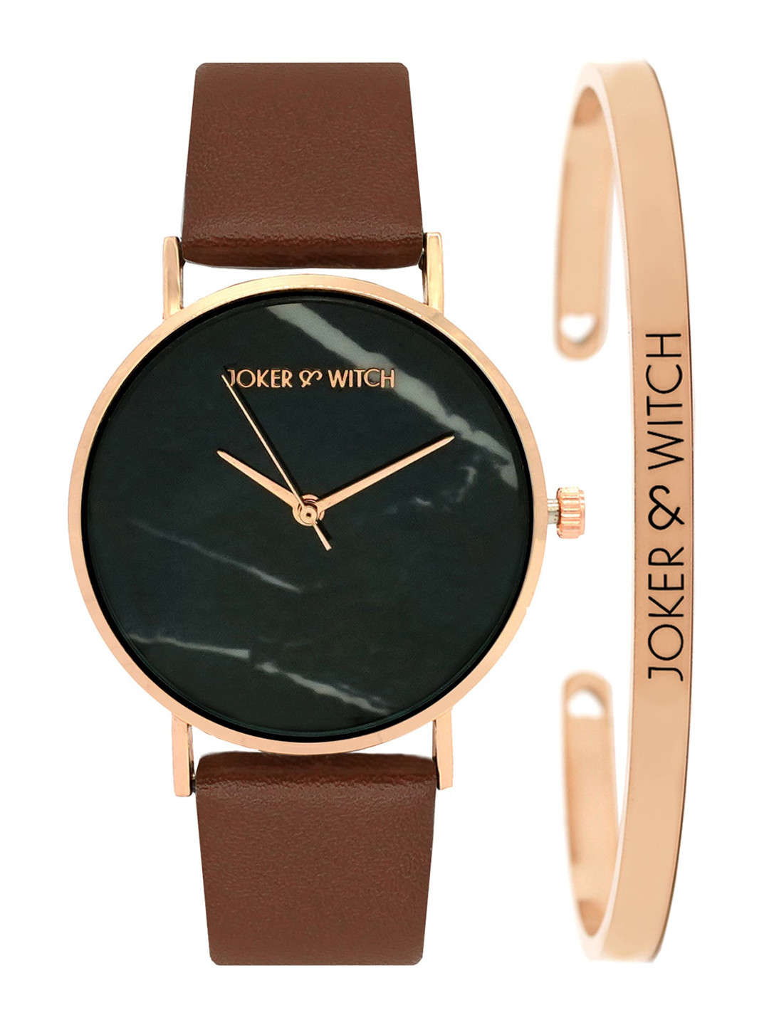 JOKER & WITCH Women Black & Rose Gold-Toned After Dusk Watch & Bracelet Gift Set
JOKER & WITCH Women Black & Rose Gold-Toned After Dusk Watch & Bracelet Gift Set