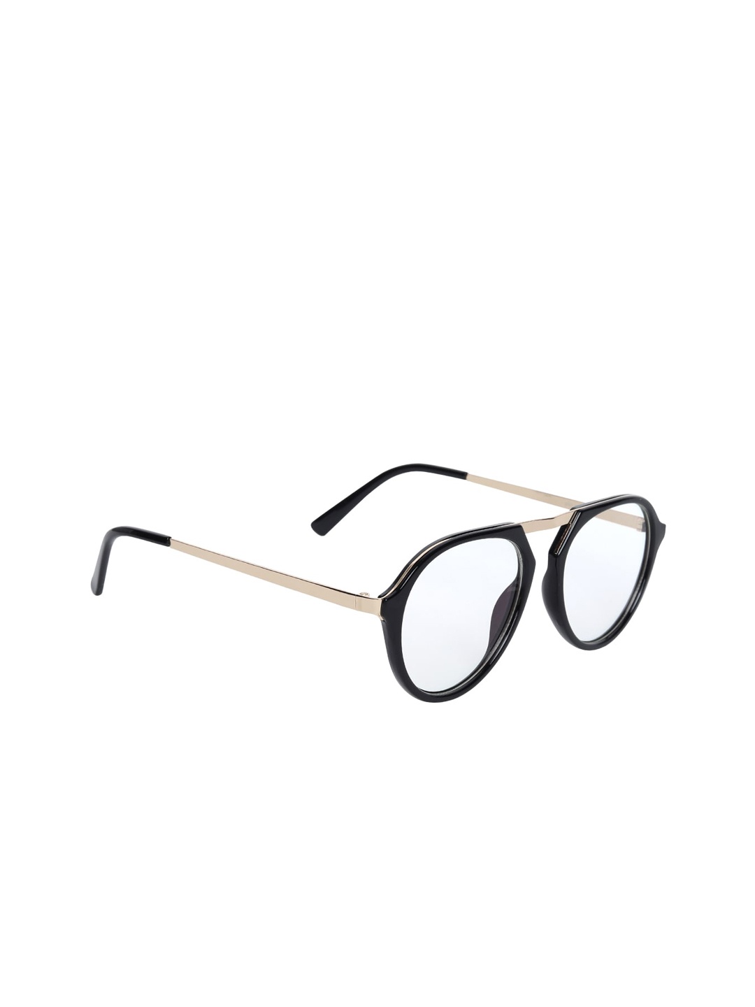 Peter Jones Eyewear Unisex Black Solid Full-Rim Aviator Frame With Zero-Power Anti-Glare Lenses-2707GD
Peter Jones Eyewear Unisex Black Solid Full-Rim Aviator Frame With Zero-Power Anti-Glare Lenses-2707GD