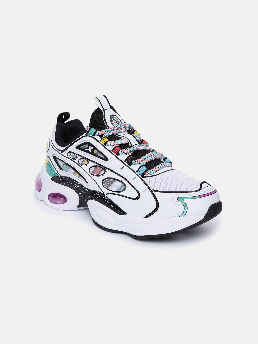 Xtep Women White Running Sports Shoes