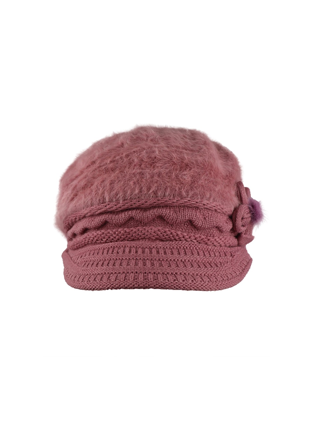 iSWEVEN Unisex Pink Self-Design Woven Expandable Visor Cap