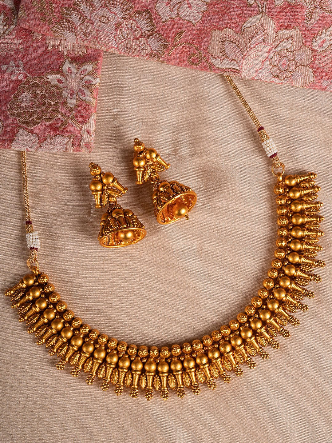 Shoshaa Gold-Plated Handcrafted Necklace Set
Shoshaa Gold-Plated Handcrafted Necklace Set