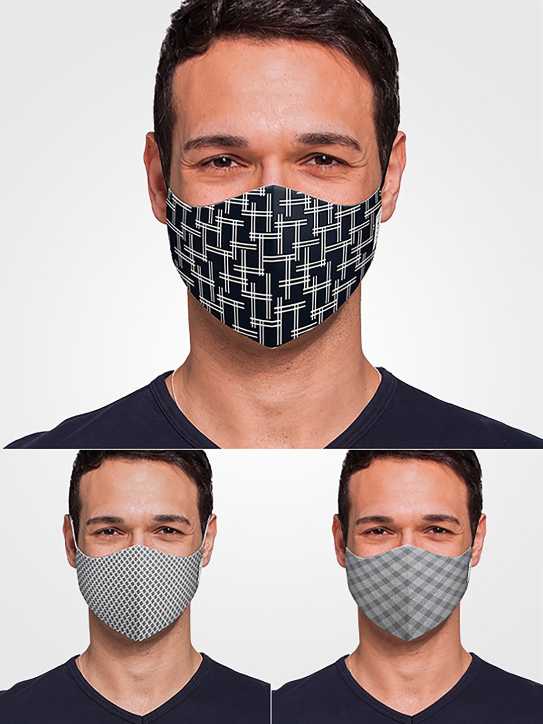 DDecor men Anti Viral Pack Of 3 Printed 3-Ply Adjustable Reusable Protective Outdoor Masks, Black
DDecor men Anti Viral Pack Of 3 Printed 3-Ply Adjustable Reusable Protective Outdoor Masks, Black