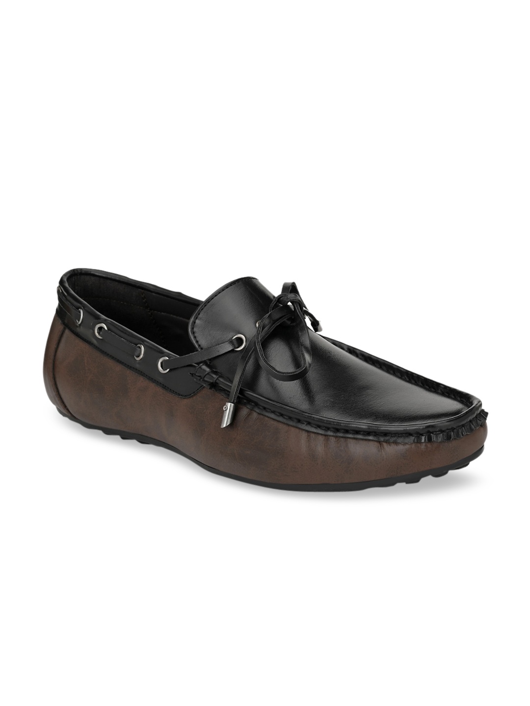 San Frissco Men Black Boat Shoes