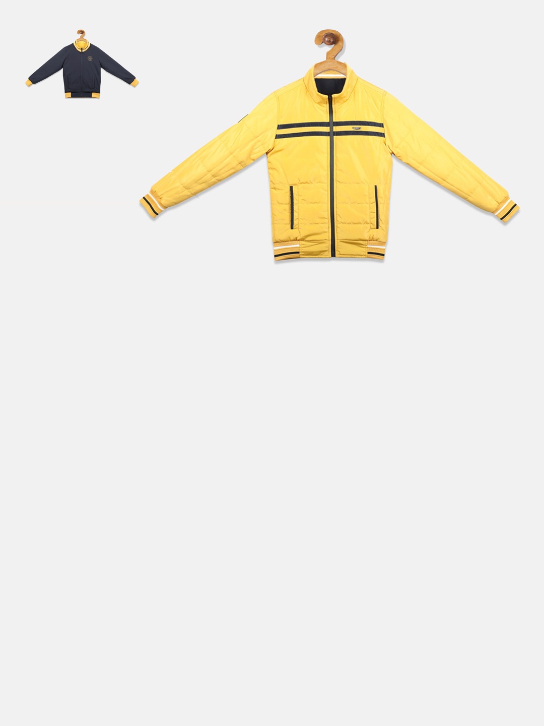 Monte Carlo Boys Yellow Solid Reversible Puffer Jacket