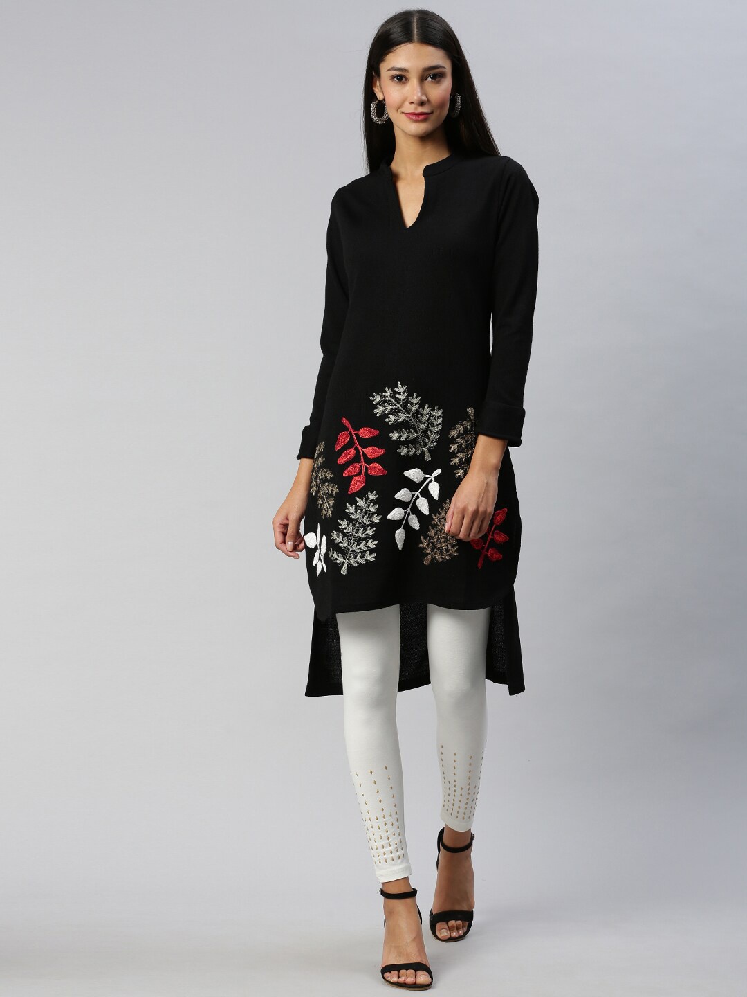 Soch Woman Black Printed Kurti