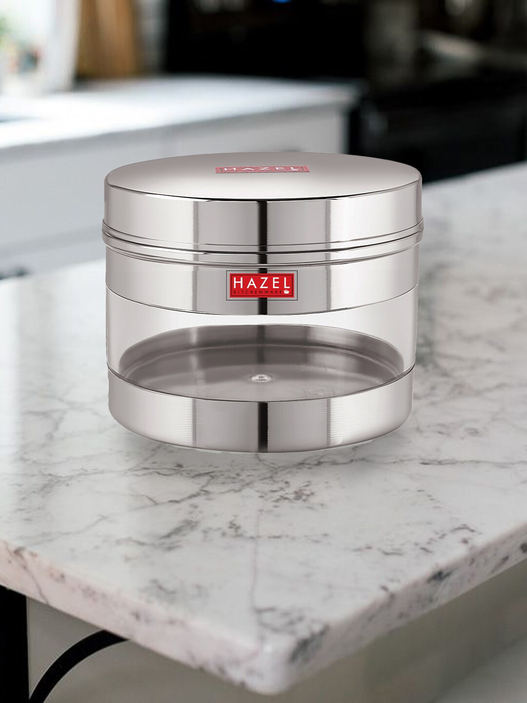 HAZEL Set Of 2 Silver-Toned & Transparent Stainless Steel Transparent Wide Mouth See Through Containers 500 ml
HAZEL Set Of 2 Silver-Toned & Transparent Stainless Steel Transparent Wide Mouth See Through Containers 500 ml