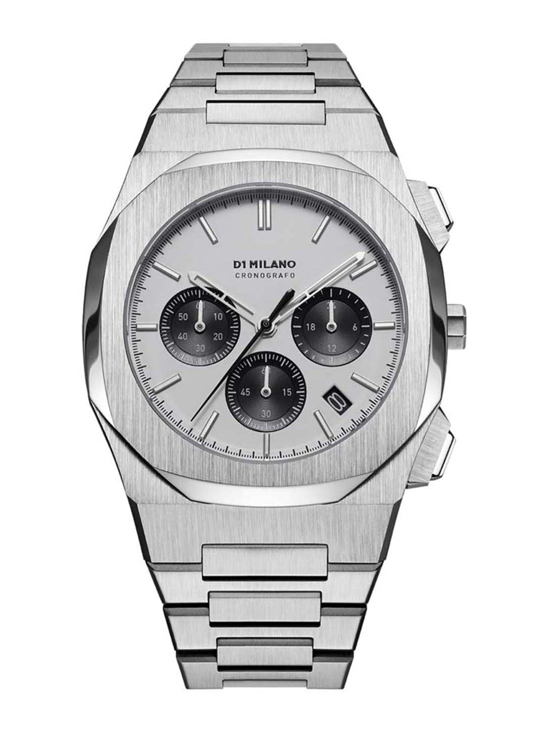 D1 Milano Men Silver-Toned Dial & Silver Toned Straps Chronograph Analogue Watch CHBJ05
D1 Milano Men Silver-Toned Dial & Silver Toned Straps Chronograph Analogue Watch CHBJ05