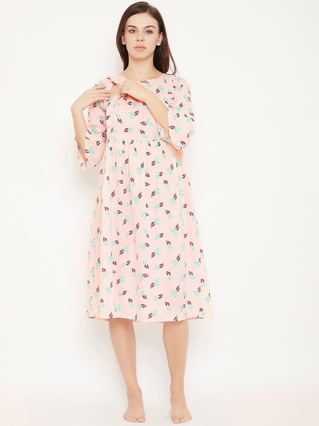 Clovia Women Pink Printed