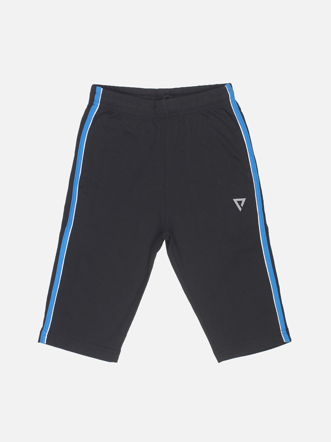 PROTEENS Boys Black Solid Regular Fit Regular Shorts