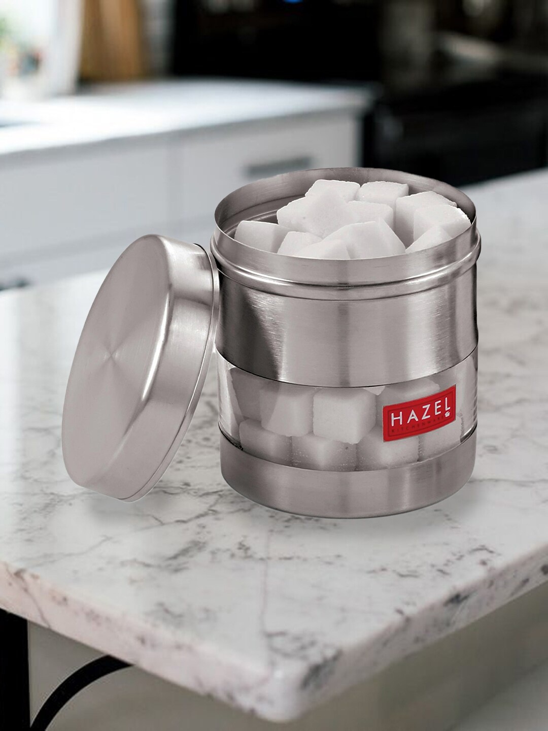 HAZEL Silver-Toned & Transparent Stainless Steel Transparent Wide Mouth See Through Container 400 ml
HAZEL Silver-Toned & Transparent Stainless Steel Transparent Wide Mouth See Through Container 400 ml
