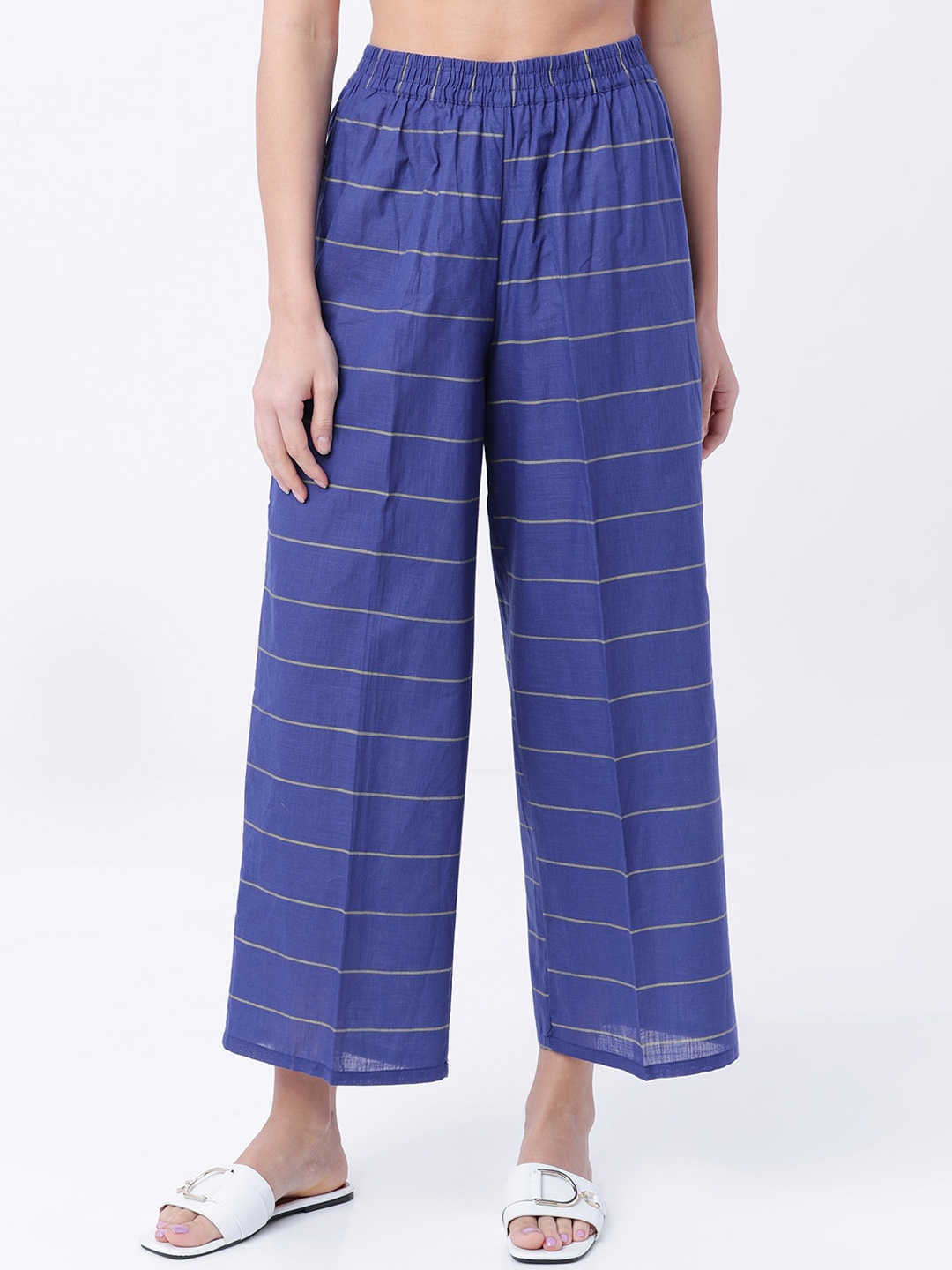 Vishudh Women Blue Checked
