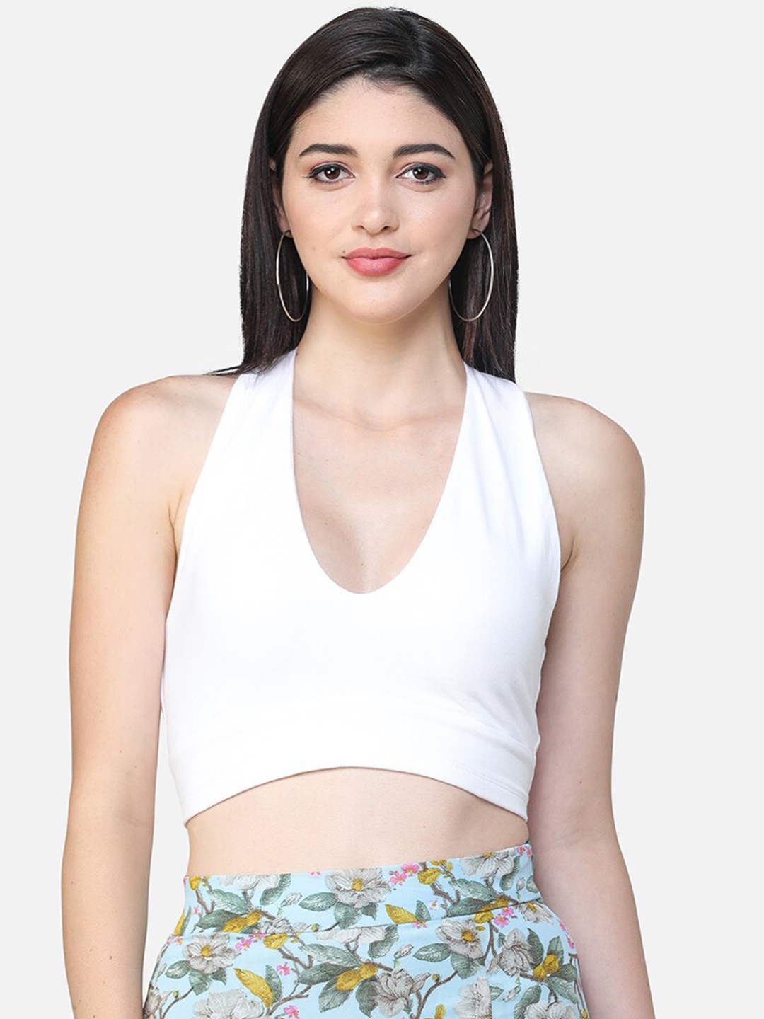SCORPIUS Women White Solid Tube Top