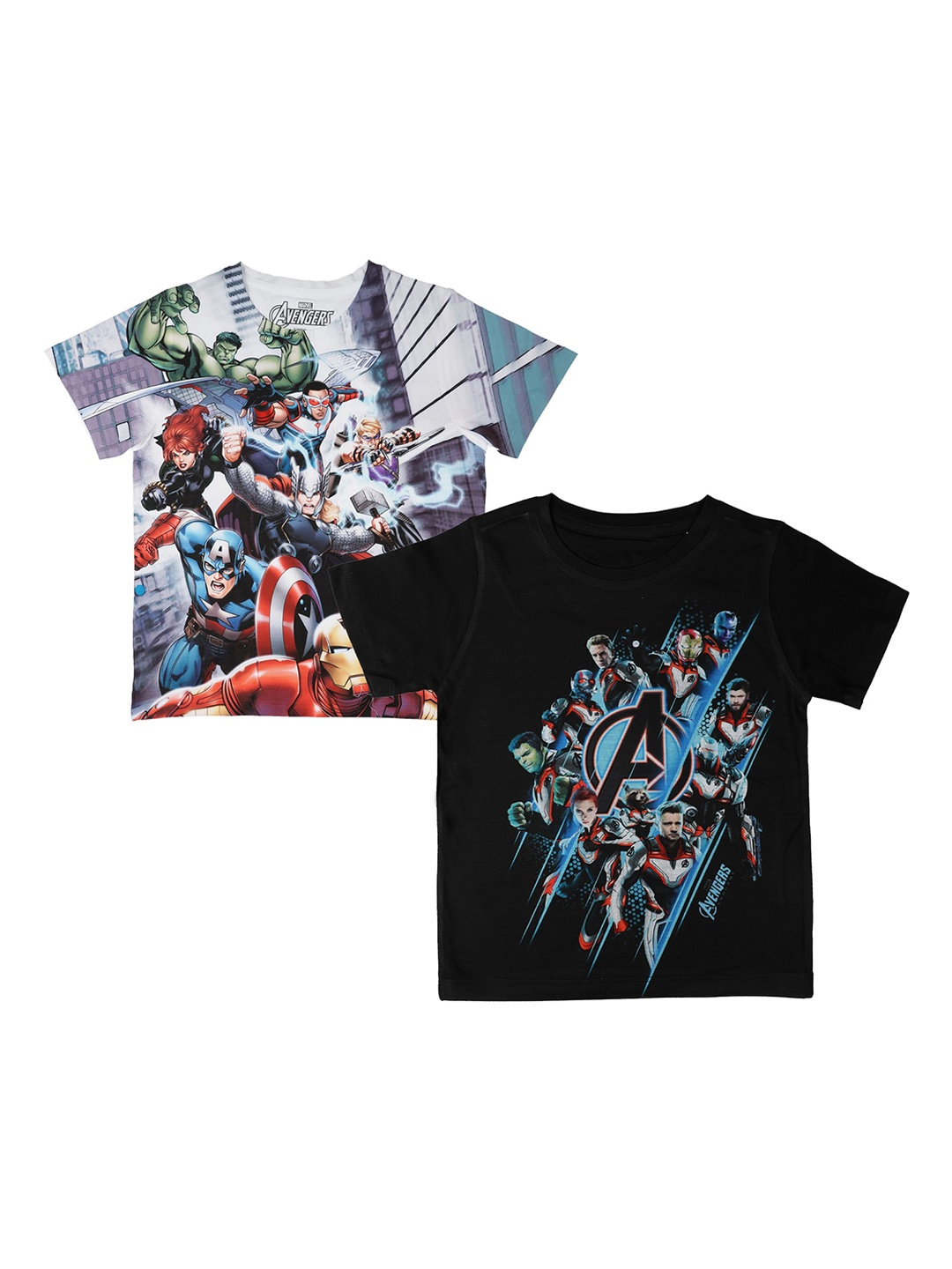 Marvel by Wear Your Mind Boys Pack Of 2 Avengers Printed Round Neck Pure Cotton T-shirts, White
Marvel by Wear Your Mind Boys Pack Of 2 Avengers Printed Round Neck Pure Cotton T-shirts, White
