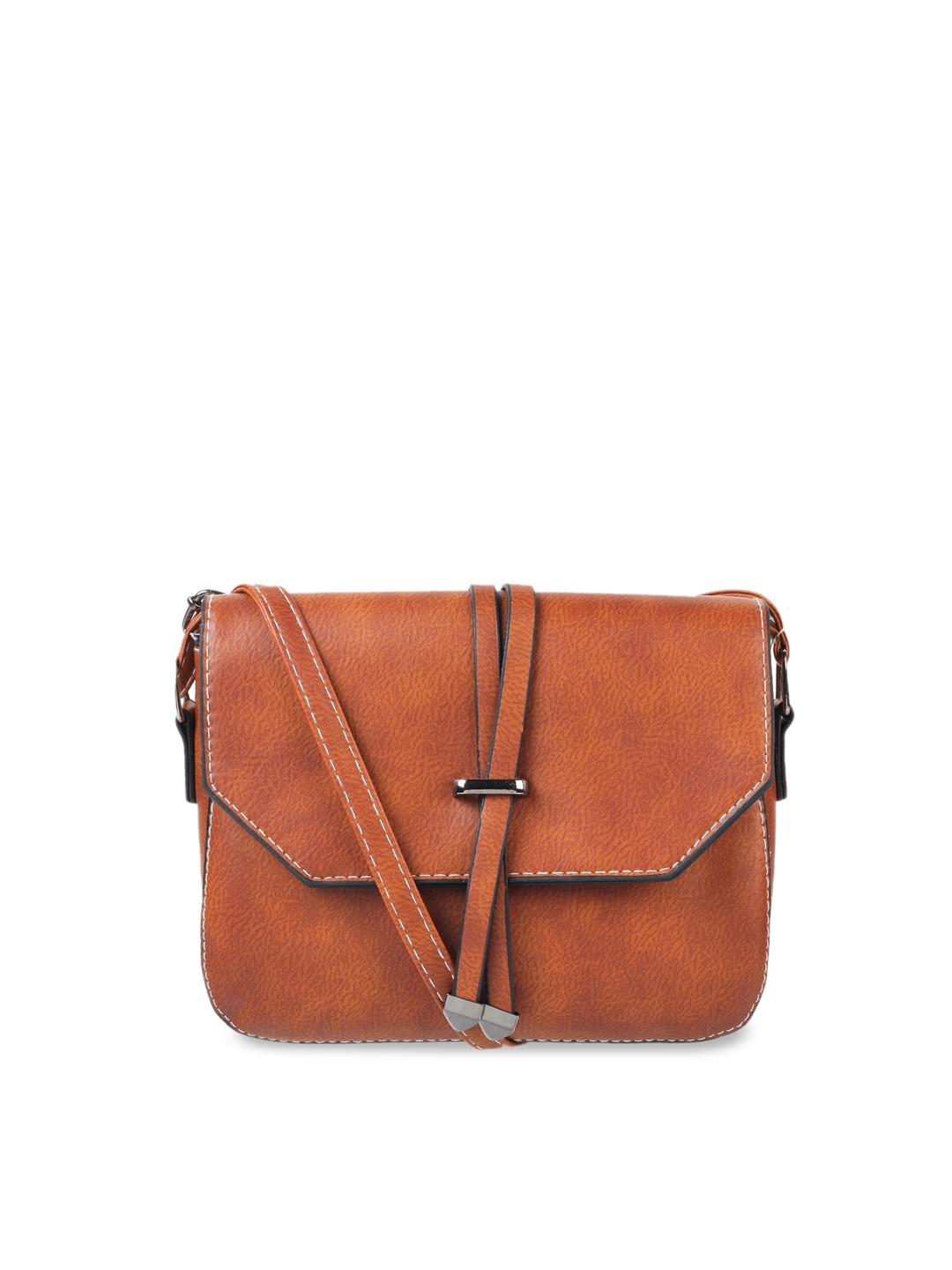 WALKWAY by Metro Tan Solid Sling Bag