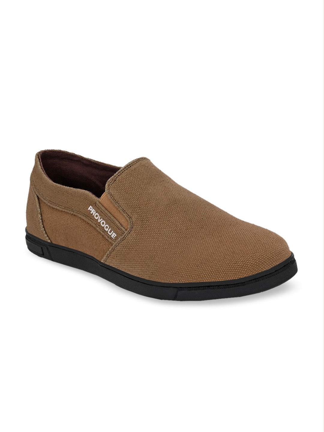 Provogue Men Brown Slip-On Sneakers