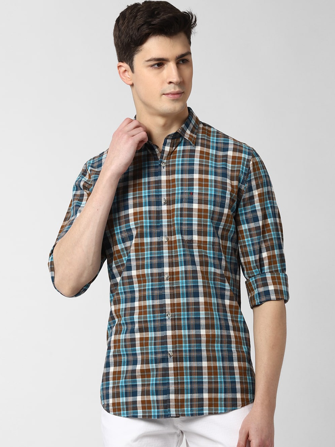 Peter England Casuals Men Multicoloured Slim Fit Checked Cotton Casual Shirt, Multi
Peter England Casuals Men Multicoloured Slim Fit Checked Cotton Casual Shirt, Multi