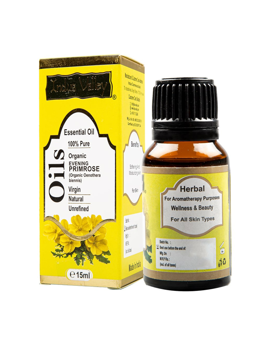Indus Valley Unisex Yellow Evening Primerose Essential Oil 15 ml
Indus Valley Unisex Yellow Evening Primerose Essential Oil 15 ml