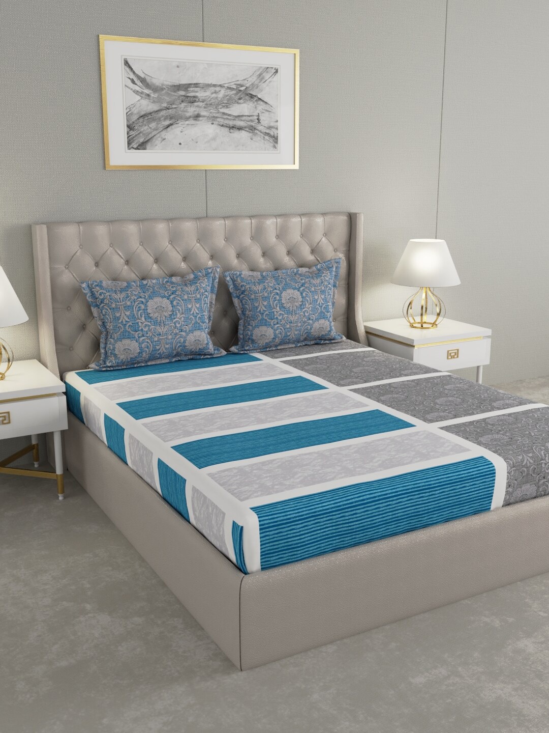 Raymond Home Multicolored 100% Cotton 144 TC Double Bedsheet with 2 Pillow Covers, Multi
Raymond Home Multicolored 100% Cotton 144 TC Double Bedsheet with 2 Pillow Covers, Multi