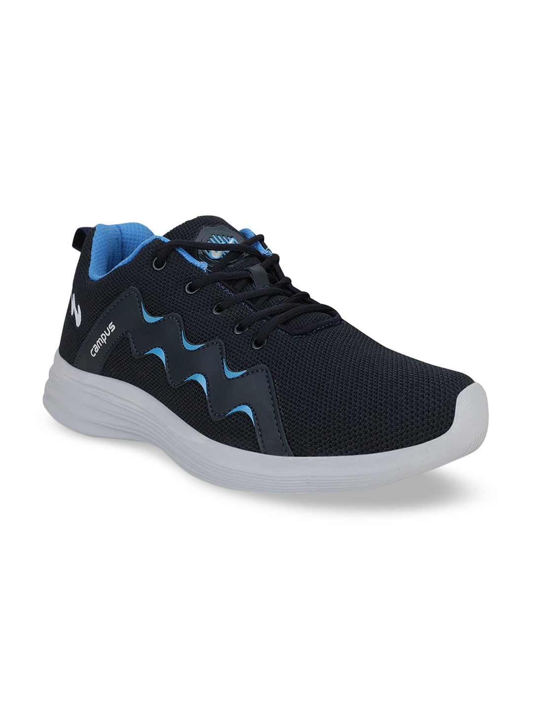 Campus Men Navy Blue Mesh Running Shoes