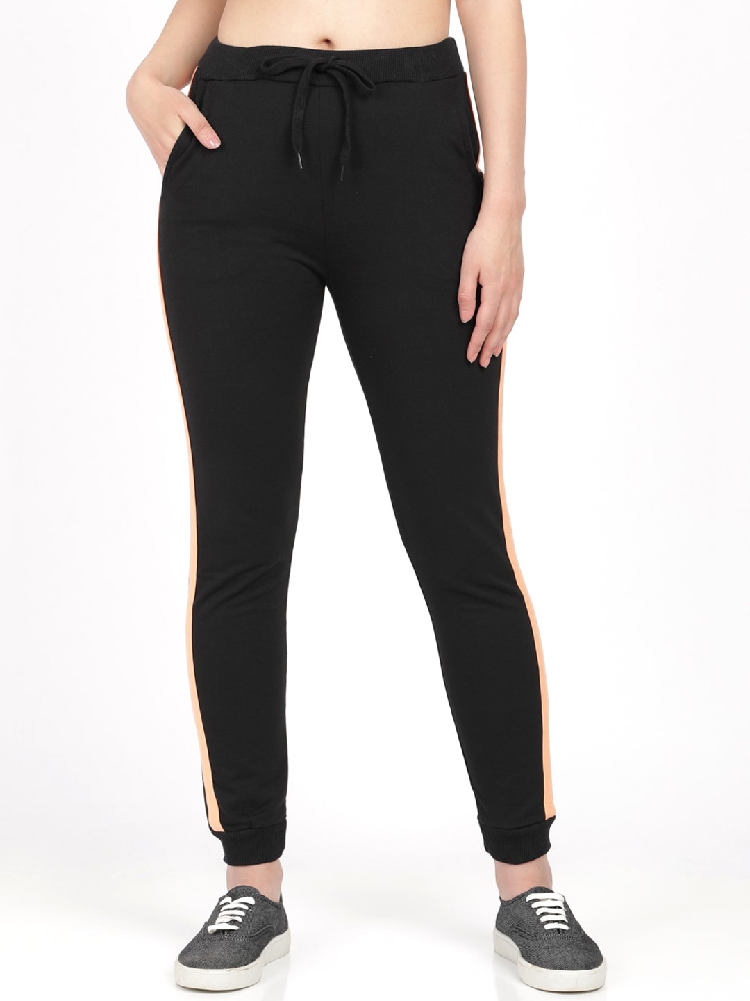 BEVERLY BLUES Women Black Solid Slim-Fit Joggers