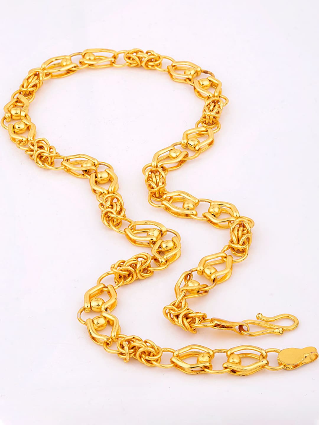 Dare by Voylla Men Gold-Plated Box Link Chain