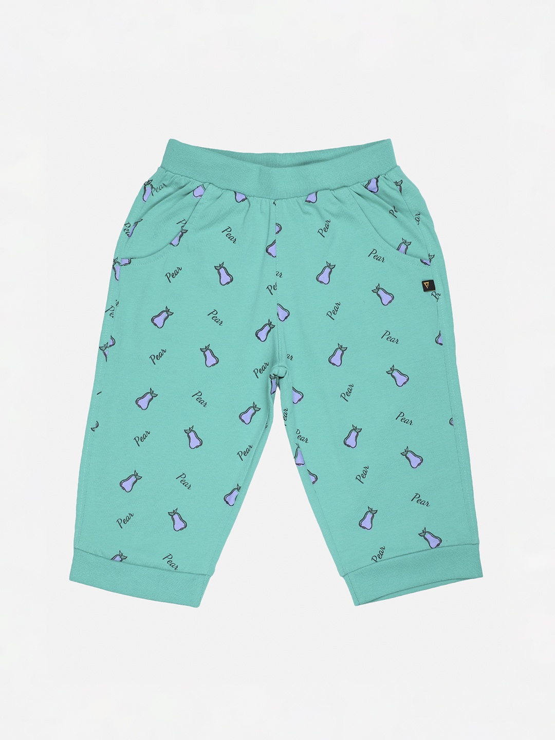 PROTEENS Girls Green Printed Regular Fit Capris