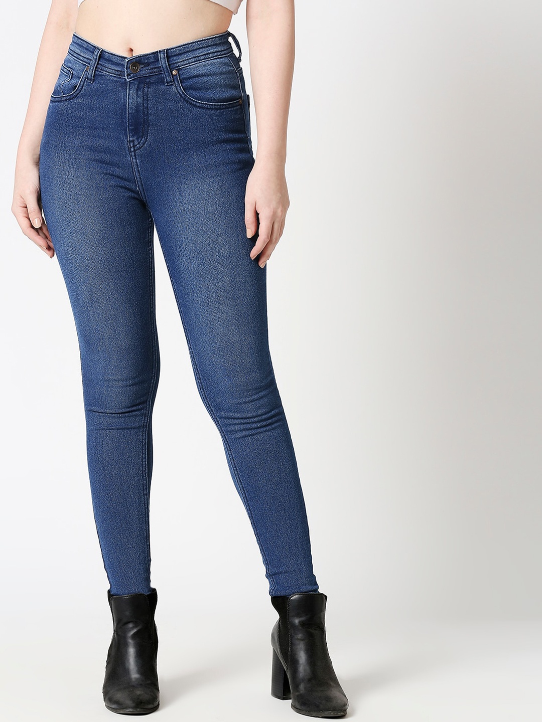 High Star Women Blue Slim Fit Jeans