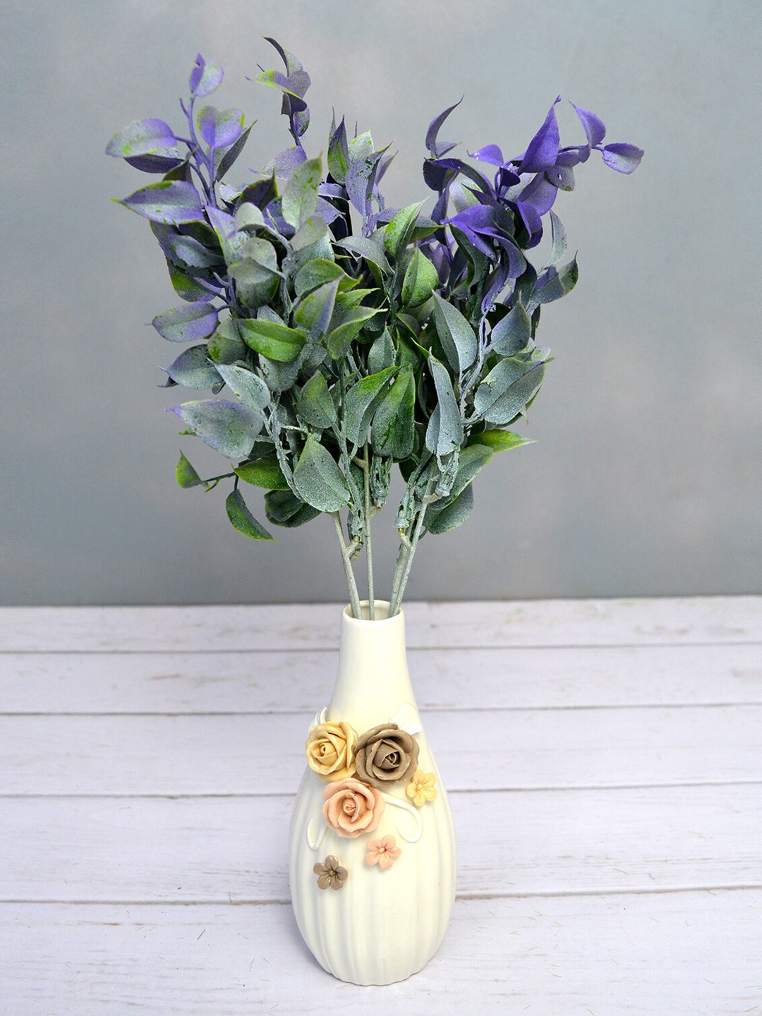 fancy mart Blue & Green Artificial Latex Mixed Bunch
