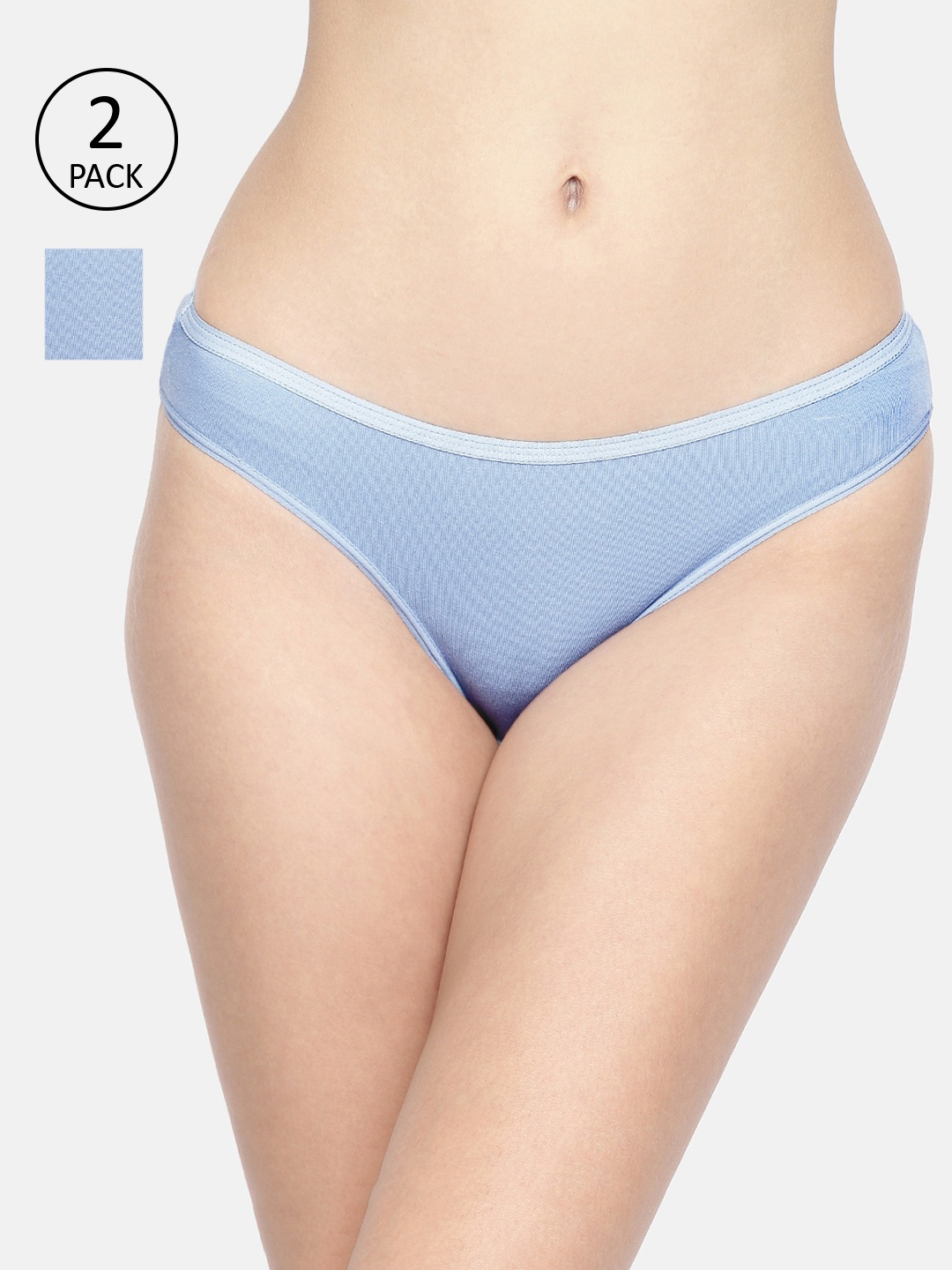 Inner Sense Women Pack Of 2 Blue Solid Antimicrobial Sustainable Bikini Briefs IMPC004
Inner Sense Women Pack Of 2 Blue Solid Antimicrobial Sustainable Bikini Briefs IMPC004