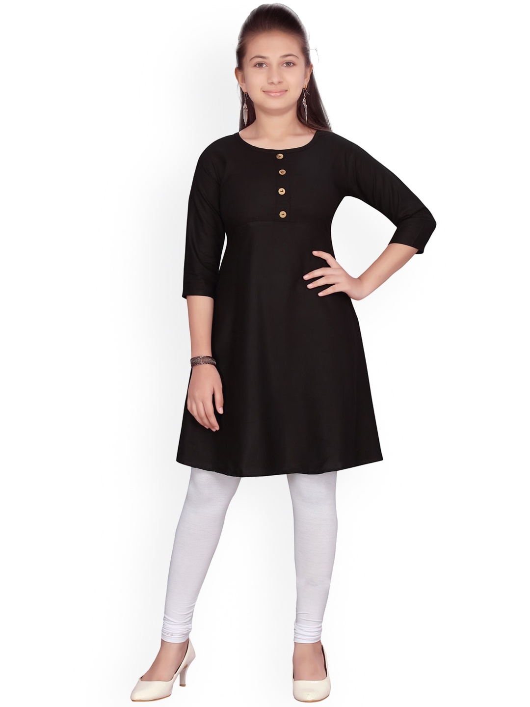 Aarika Girls Black Kurta