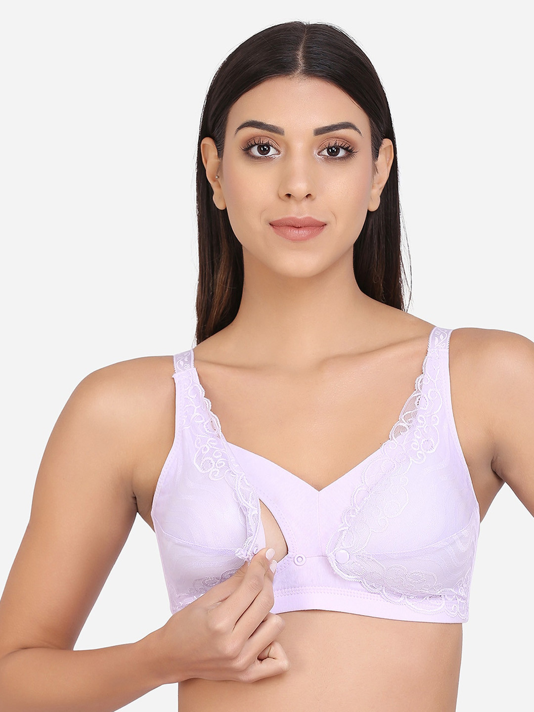 MAMMA PRESTO Lavender Non-Wired Lightly Padded Maternity Nursing Bra MPF-19 PURPLE-C21
MAMMA PRESTO Lavender Non-Wired Lightly Padded Maternity Nursing Bra MPF-19 PURPLE-C21